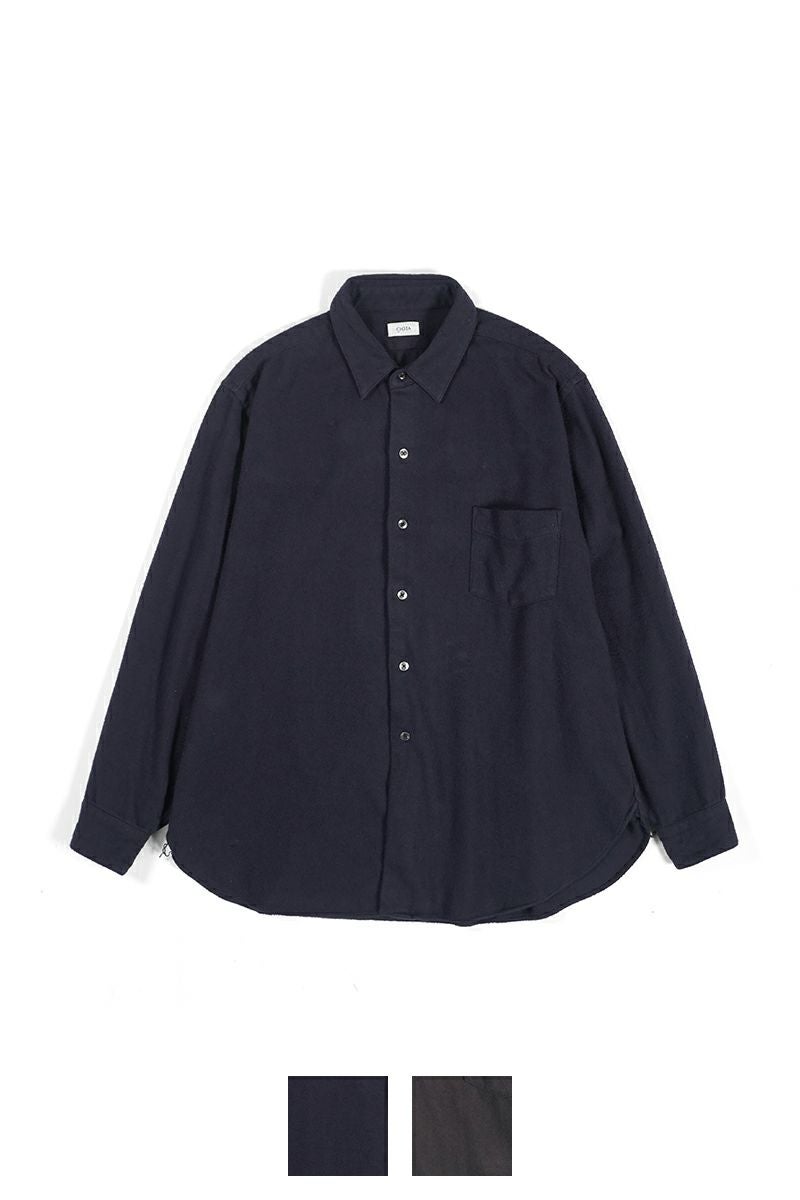 CIOTA (シオタ)Flannel Regular Collar Long Sleeve Shirt フランネルレギュラーカラー長袖シャツ SHLM-108-FL