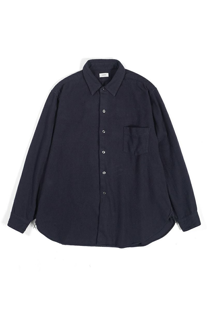 CIOTA (シオタ)Flannel Regular Collar Long Sleeve Shirt フランネルレギュラーカラー長袖シャツ SHLM-108-FL -1