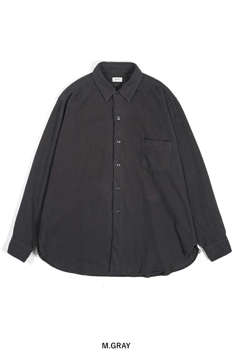 CIOTA (シオタ)Flannel Regular Collar Long Sleeve Shirt フランネルレギュラーカラー長袖シャツ SHLM-108-FL -10