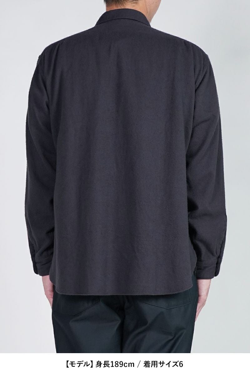 CIOTA (シオタ)Flannel Regular Collar Long Sleeve Shirt フランネルレギュラーカラー長袖シャツ SHLM-108-FL -21