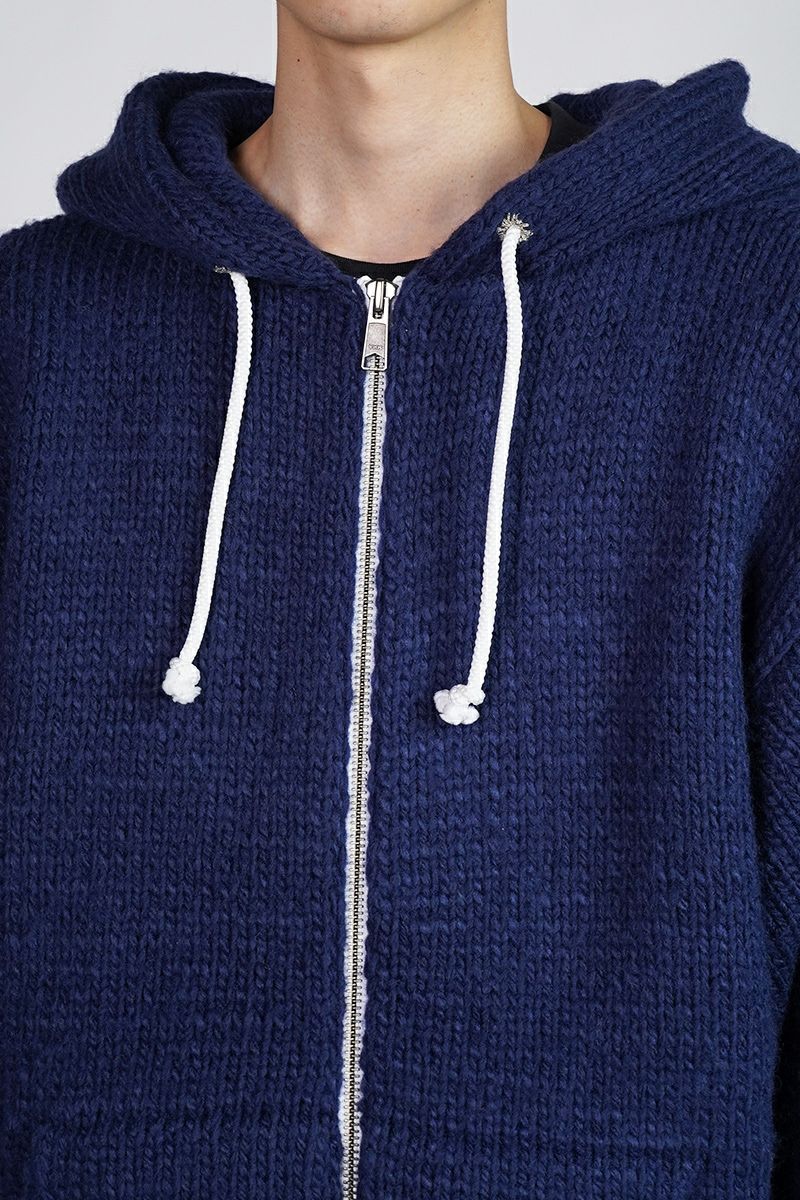 RICE NINE TEN(ライスナインテン)HAND KNITTED ZIP HOODIE 手編みジップフーディー HKN-ZH -2