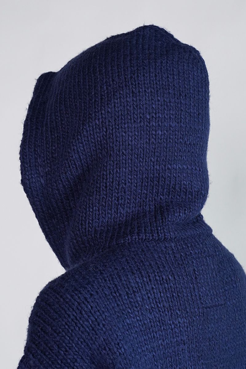 RICE NINE TEN(ライスナインテン)HAND KNITTED ZIP HOODIE 手編みジップフーディー HKN-ZH -5