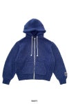 RICE NINE TEN(ライスナインテン)HAND KNITTED ZIP HOODIE 手編みジップフーディー HKN-ZH -22