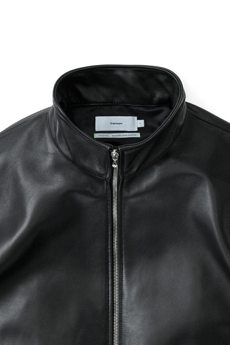 Graphpaper(グラフペーパー)Sheep Leather Track Blouson シープレザートラックブルゾン GM243-30097 -1