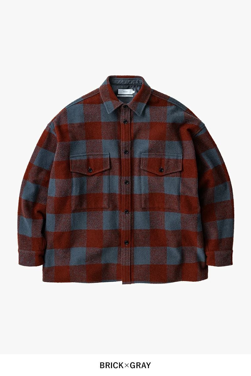 Graphpaper(グラフペーパー)Tri-Spin Loop CPO Shirt トリスピンループCPOシャツ GU243-10052 -5