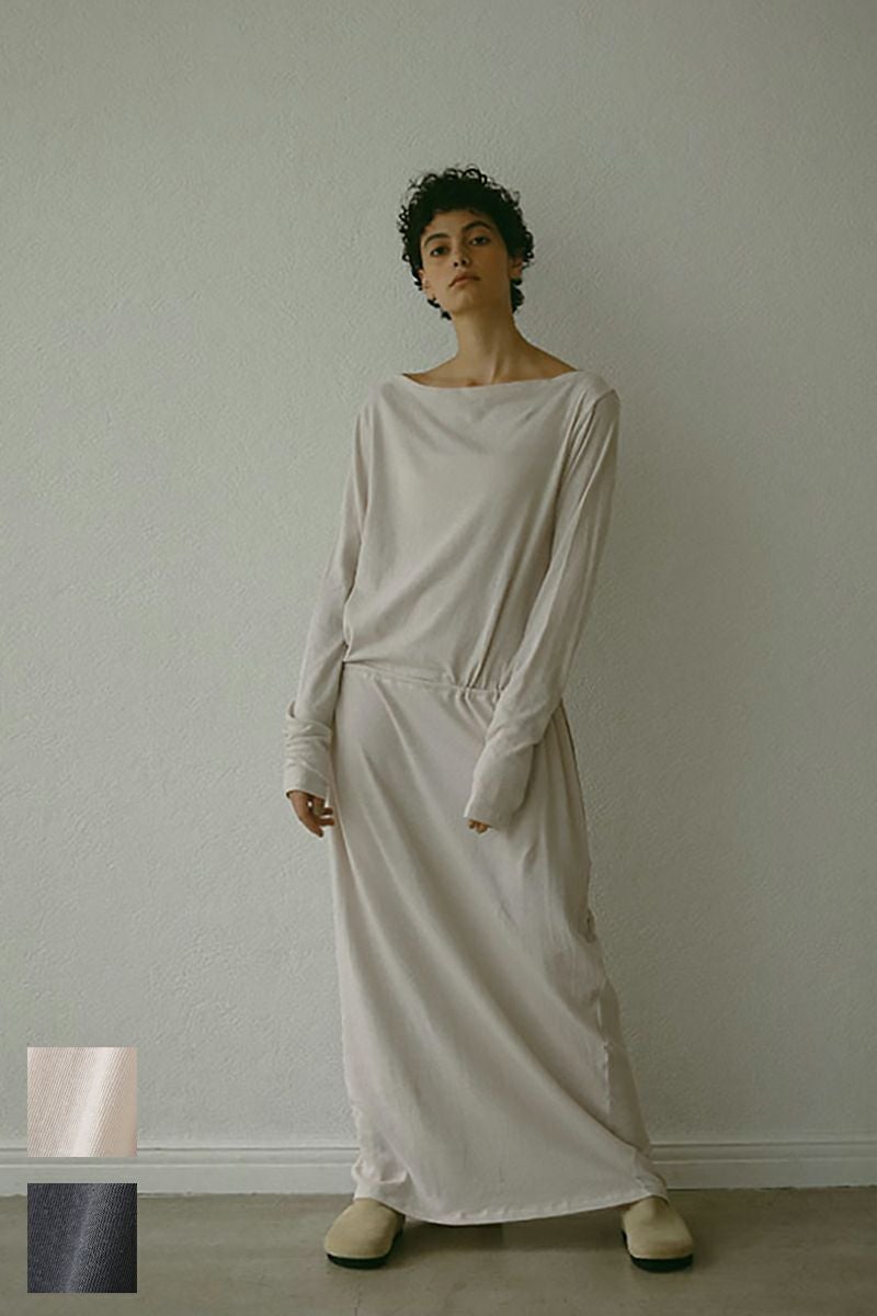 ETRE TOKYO(エトレトウキョウ)ボートネックカットドレス 1224532082