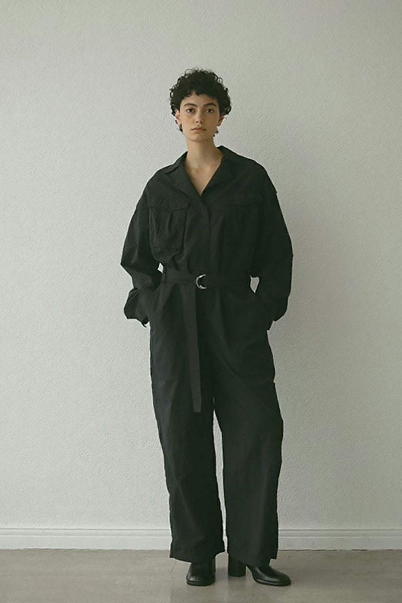 ETRE TOKYO(エトレトウキョウ)ベルテッドナイロンジャンプスーツ 1224530112 -4