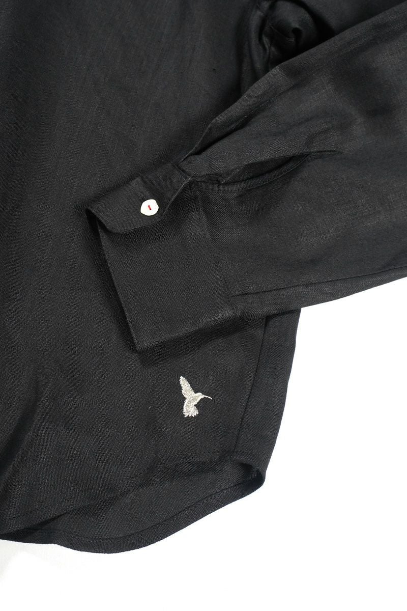 Hummingbird(ハミングバード)フレンチリネン 小丸衿ブラウス AIO0064 -5