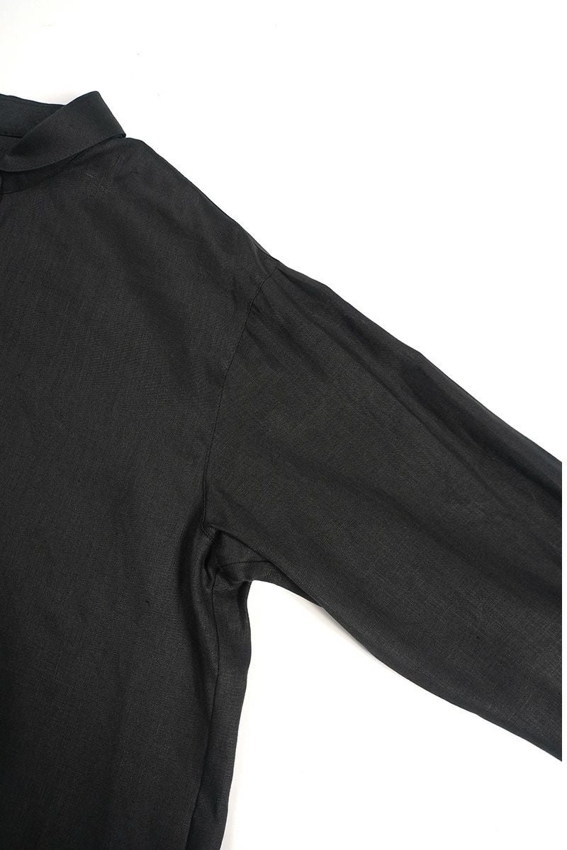 Hummingbird(ハミングバード)フレンチリネン 小丸衿ブラウス AIO0064 -6