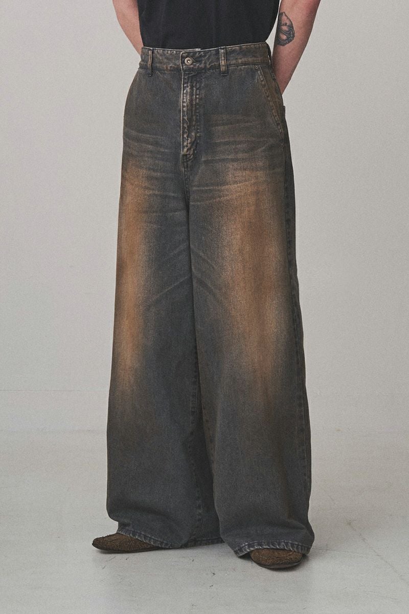 JUHA(ユハ) | JUHA(ユハ)RUST BAGGY DENIM PANTS ラストバギーデニム 