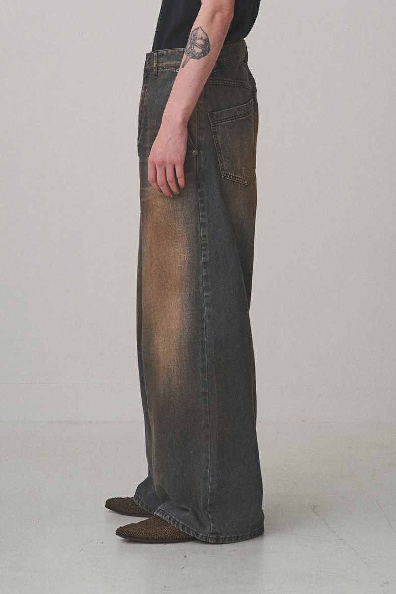 JUHA(ユハ) | JUHA(ユハ)RUST BAGGY DENIM PANTS ラストバギーデニム