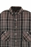 SAINT Mxxxxxx(セントマイケル)SM-YS1-0000-023 / FRANNEL SHIRT / BLACK+GRAY フランネルシャツ -1