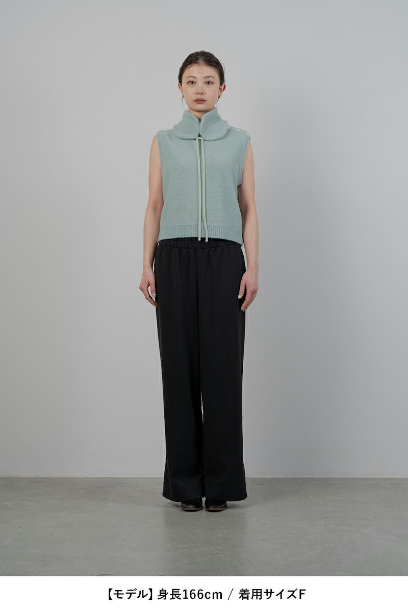 TAN(タン)BOUCLE KNITTED VEST&EARMUFFS ブークルニットベスト＆イヤーマフ TAN24FW-7 -4