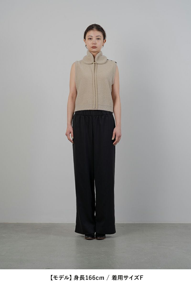 TAN(タン)BOUCLE KNITTED VEST&EARMUFFS ブークルニットベスト＆イヤーマフ TAN24FW-7 -8