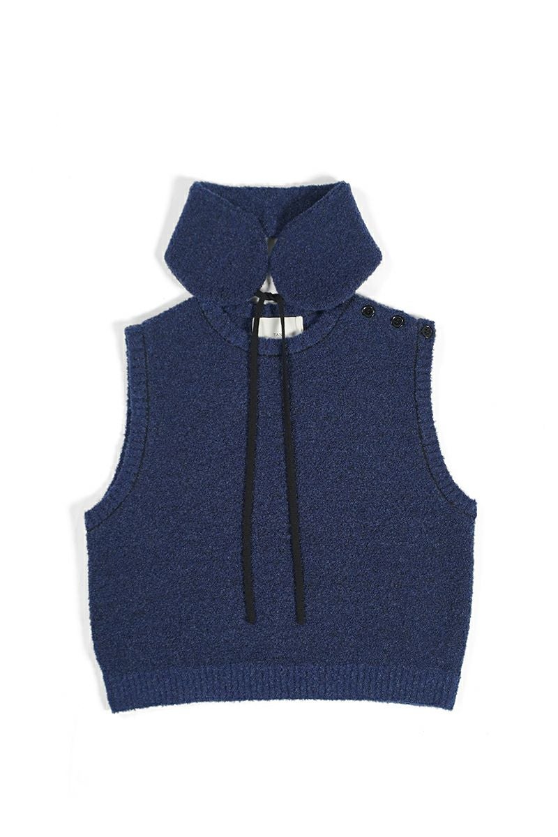 TAN(タン)BOUCLE KNITTED VEST&EARMUFFS ブークルニットベスト＆イヤーマフ TAN24FW-7 -18