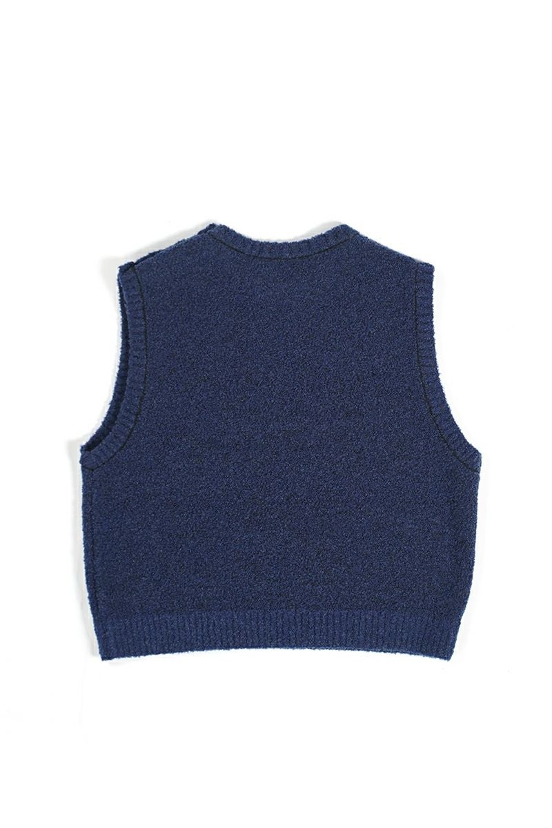 TAN(タン)BOUCLE KNITTED VEST&EARMUFFS ブークルニットベスト＆イヤーマフ TAN24FW-7 -20