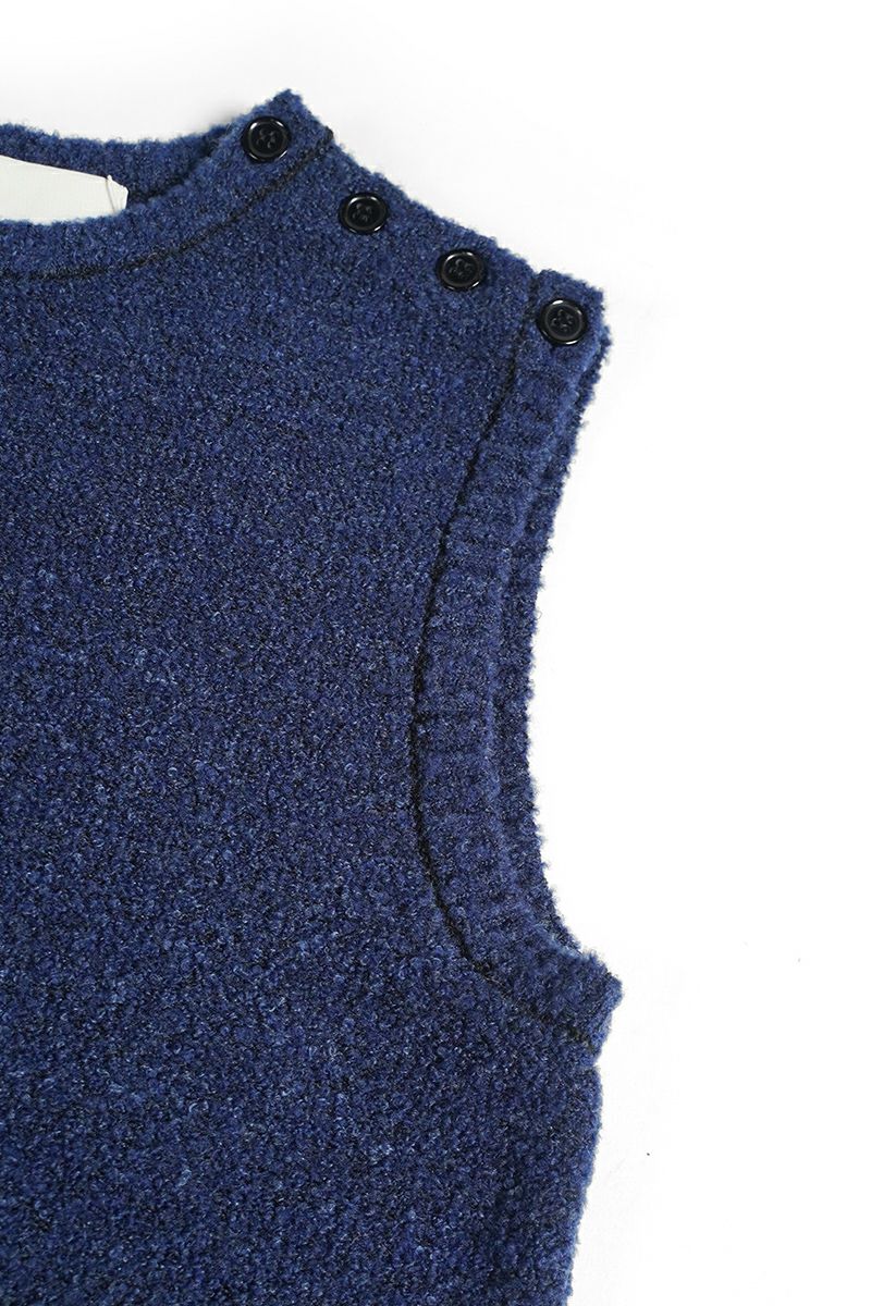 TAN(タン)BOUCLE KNITTED VEST&EARMUFFS ブークルニットベスト＆イヤーマフ TAN24FW-7 -23