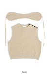 TAN(タン)BOUCLE KNITTED VEST&EARMUFFS ブークルニットベスト＆イヤーマフ TAN24FW-7 -26
