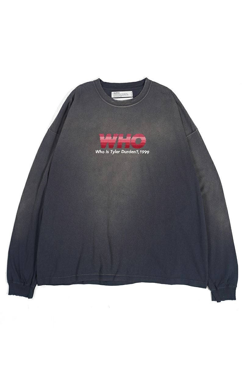 DAIRIKU(ダイリク)WHO Vintage Theme Tee フーヴィンテージテーマTシャツ 24AW C-16 -1