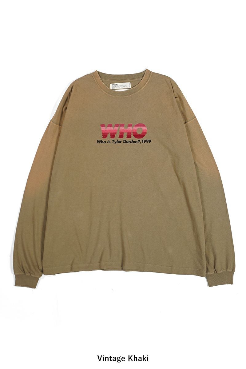 DAIRIKU(ダイリク)WHO Vintage Theme Tee フーヴィンテージテーマTシャツ 24AW C-16 -6