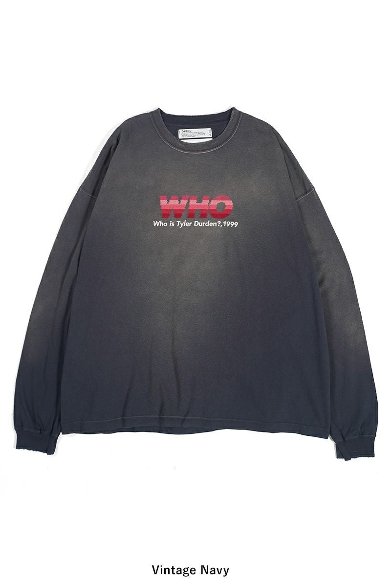 DAIRIKU(ダイリク)WHO Vintage Theme Tee フーヴィンテージテーマTシャツ 24AW C-16 -7