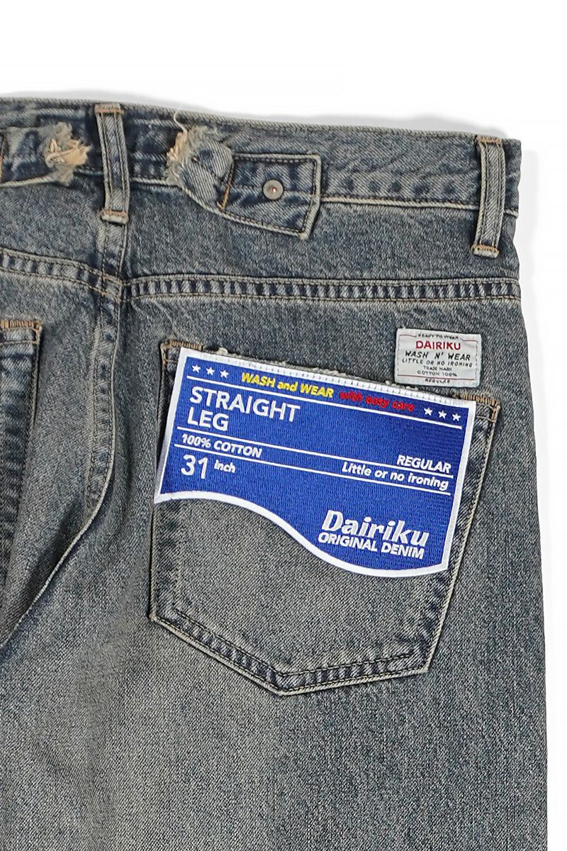 DAIRIKU(ダイリク)Straight Vintage Denim Pants ストレートヴィンテージデニムパンツ 24AW D-10 -7