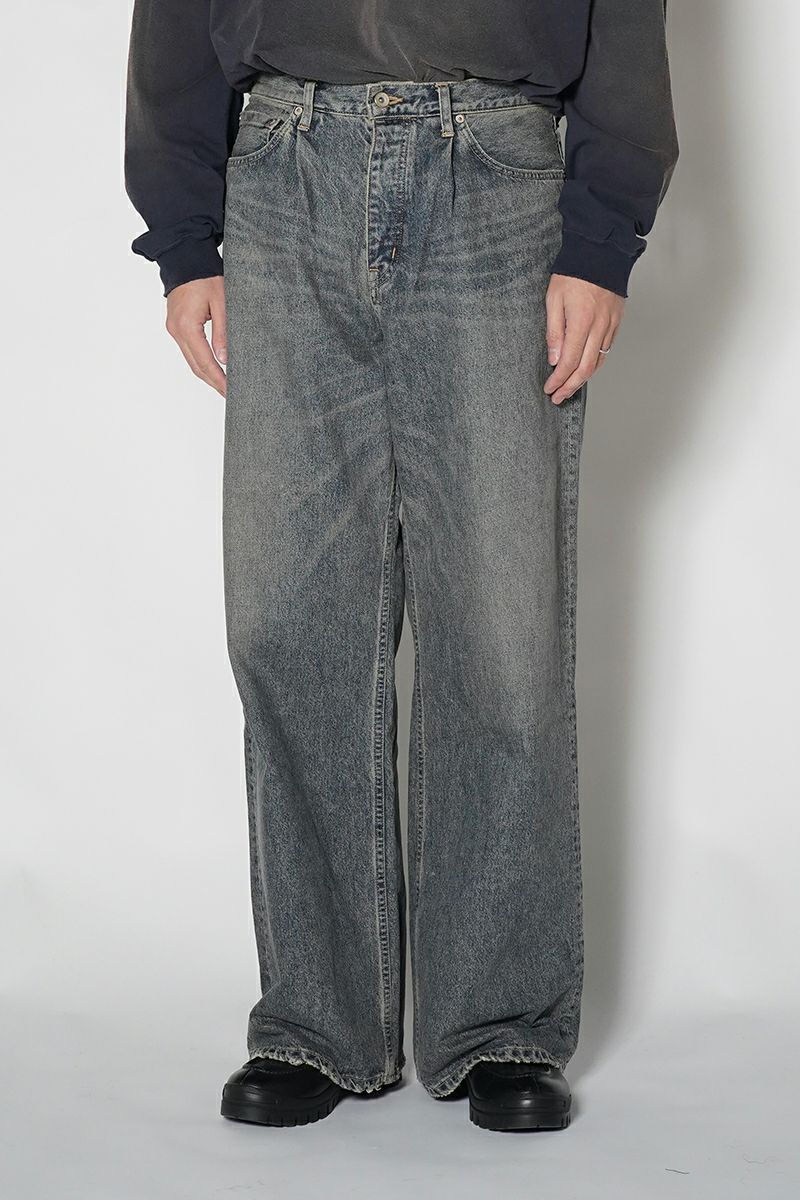 美品 DAIRIKU Wide Vintage Denim シンチバック バギー DAIRIKU 