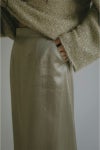 MANOF(マノフ)SATIN MAXI SKIRT サテンマキシスカート 87109-6072 -4