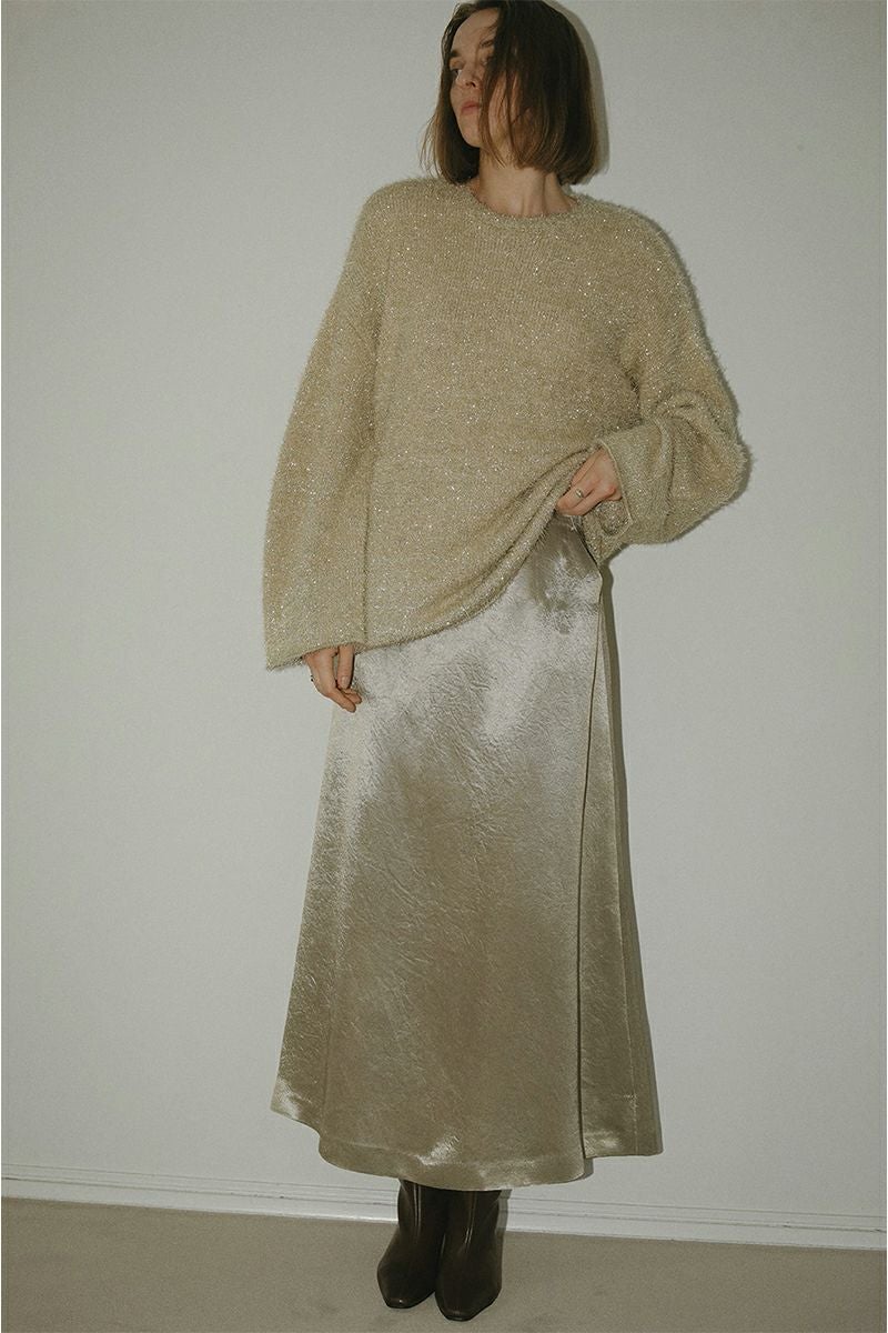 MANOF(マノフ)SATIN MAXI SKIRT サテンマキシスカート 87109-6072 -6