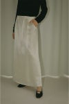 MANOF(マノフ)SATIN MAXI SKIRT サテンマキシスカート 87109-6072 -7