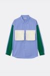 SOFTHYPHEN(ソフトハイフン)BIG POCKET OVER SIZED SHIRT ビッグポケットオーバーサイズシャツ MGMFB243263
