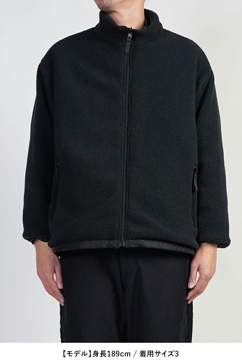 r*a様 ポータークラシック　フリースパーカー　PORTER CLASSIC Porter Classic - FLEECE LINER NYLON ZIP UP JACKET （BLACK
