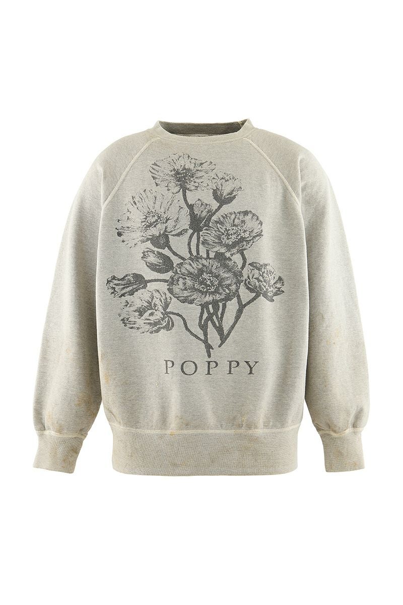 SAINT Mxxxxxx(セントマイケル)SM-YS1-0000-032 / CREW SWT / FLOWER / GRAY クルーネックスウェット