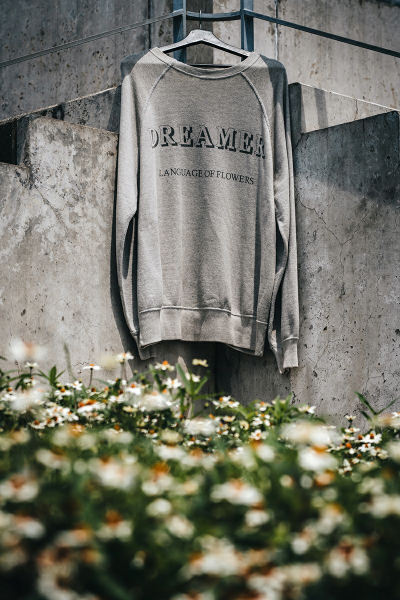 SAINT Mxxxxxx(セントマイケル)SM-YS1-0000-032 / CREW SWT / FLOWER / GRAY クルーネックスウェット -7