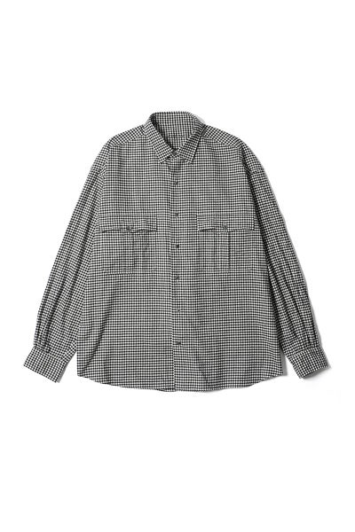 Porter Classic(ポータークラシック)ROLL UP FLANNEL GINGHAM CHECK SHIRT ロールアップフランネルギンガムチェックシャツ PC-016-3042