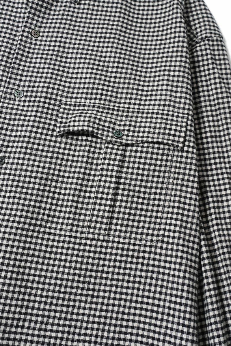 Porter Classic(ポータークラシック)ROLL UP FLANNEL GINGHAM CHECK SHIRT ロールアップフランネルギンガムチェックシャツ PC-016-3042 -3