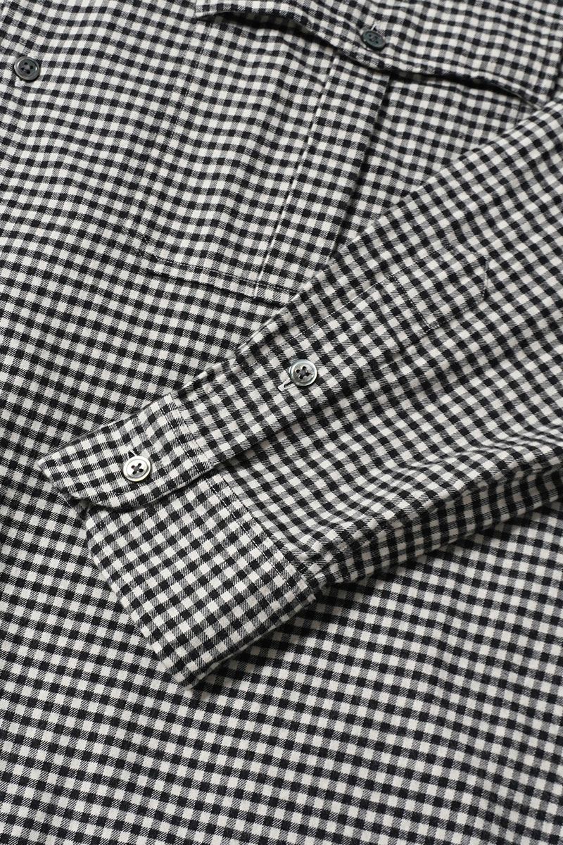 Porter Classic(ポータークラシック)ROLL UP FLANNEL GINGHAM CHECK SHIRT ロールアップフランネルギンガムチェックシャツ PC-016-3042 -6