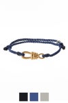 XOLO(ショロ)Twisted Rope Link Silk Code Bracelet -Gold- ツイストロープリンク シルクコード ブレスレット(ゴールド) XOCB002