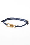 XOLO(ショロ)Twisted Rope Link Silk Code Bracelet -Gold- ツイストロープリンク シルクコード ブレスレット(ゴールド) XOCB002 -1