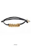 XOLO(ショロ)Piece Silk Code Bracelet -Gold- ピース シルクコード ブレスレット(ゴールド) XOCB002 -5