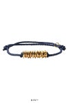 XOLO(ショロ)Piece Silk Code Bracelet -Gold- ピース シルクコード ブレスレット(ゴールド) XOCB002 -6