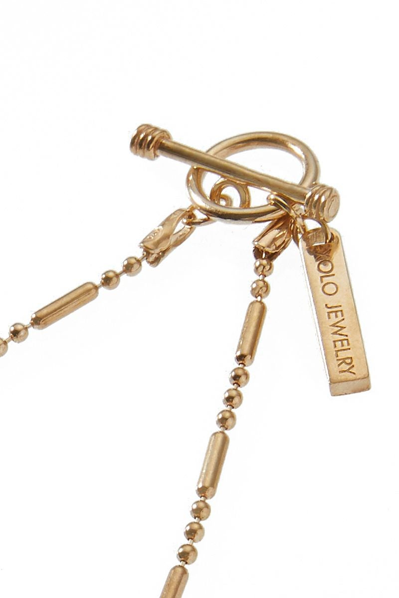 XOLO(ショロ) | XOLO(ショロ) Cylinder Link Necklace -Gold