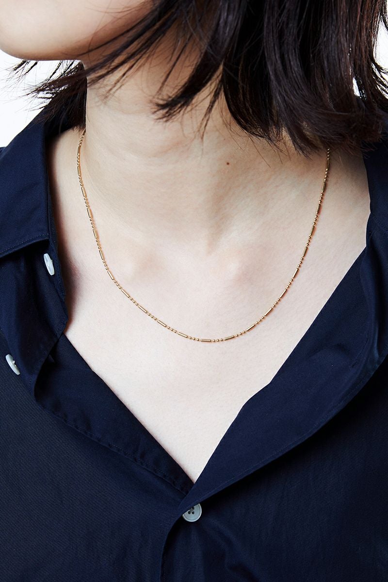 XOLO(ショロ) | XOLO(ショロ) Cylinder Link Necklace -Gold