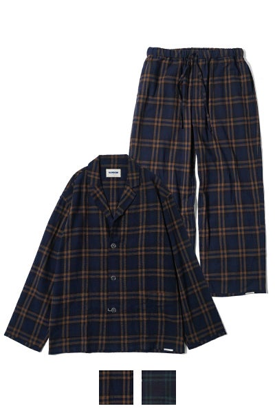 NOWHAW(ノウハウ)day pajama 綿シルクネップビエラチェック P-S568-H
