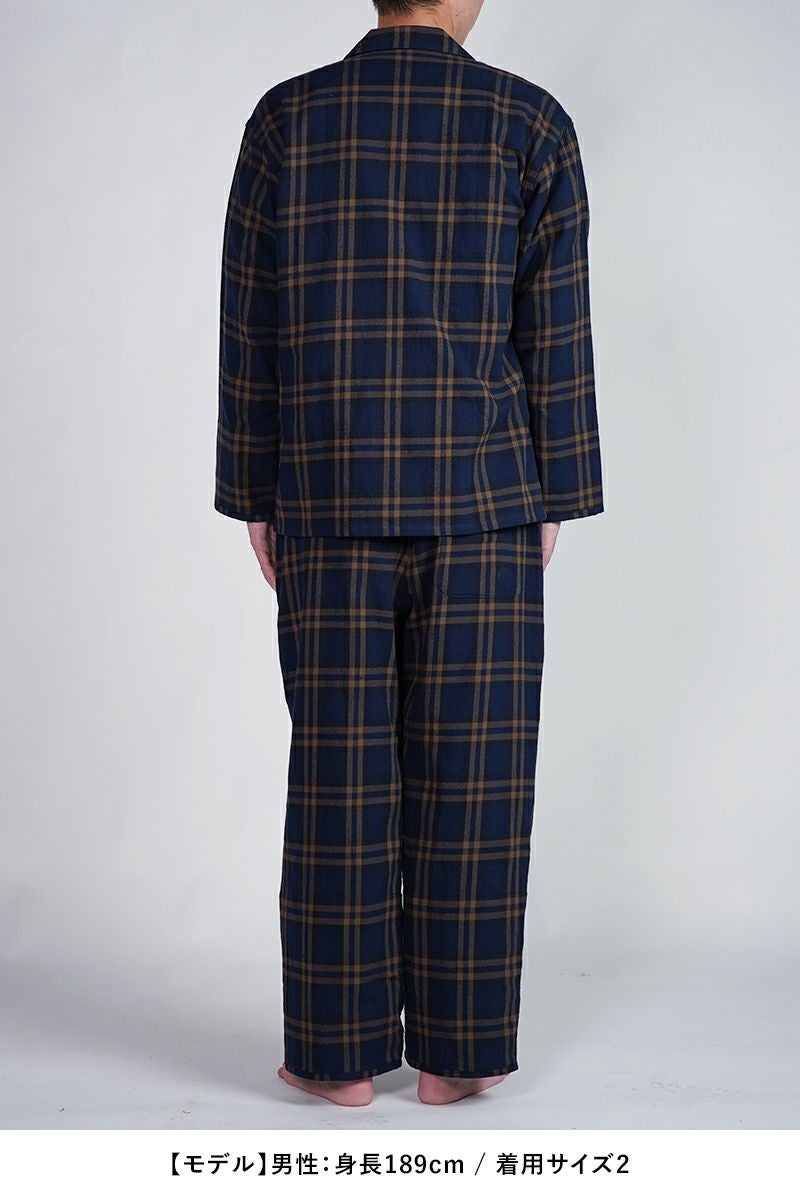 NOWHAW(ノウハウ)day pajama 綿シルクネップビエラチェック P-S568-H -12