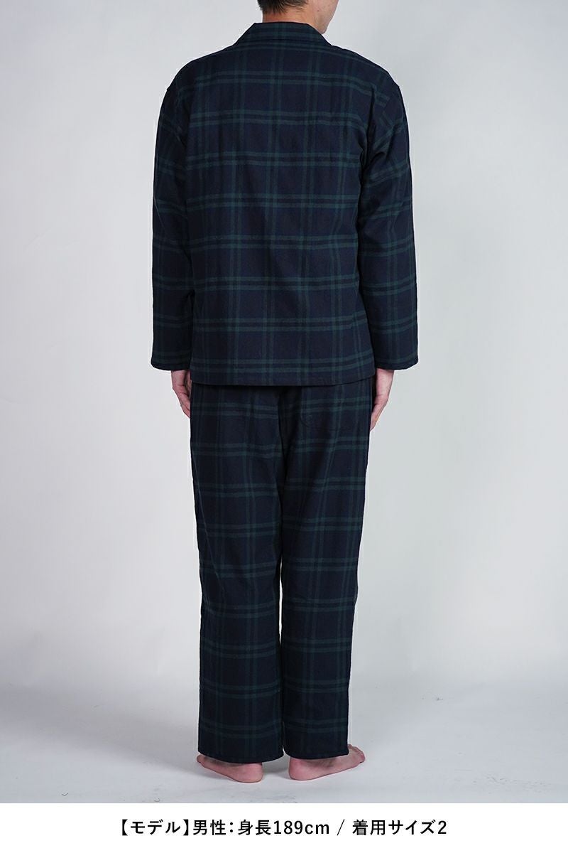 NOWHAW(ノウハウ)day pajama 綿シルクネップビエラチェック P-S568-H -14