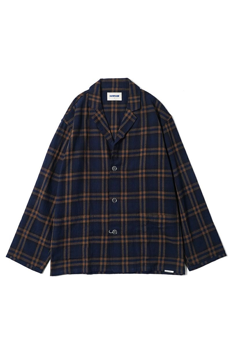 NOWHAW(ノウハウ)day pajama 綿シルクネップビエラチェック P-S568-H -19