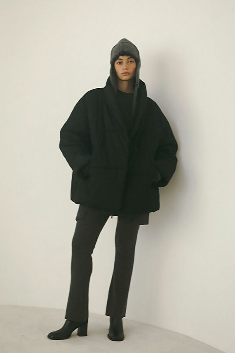 ETRE TOKYO(エトレトウキョウ)ストールカラーパディングコート 1225100002 -2