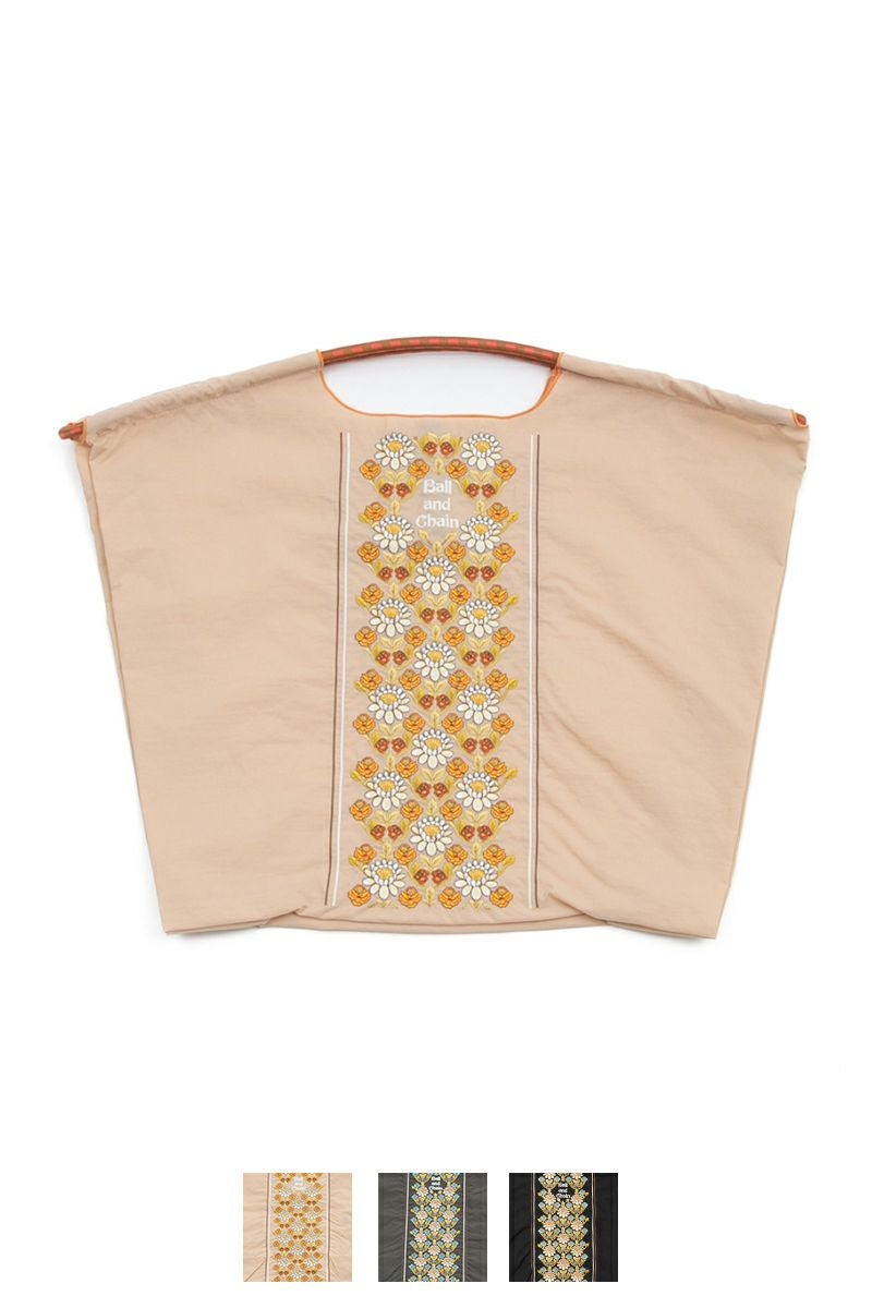 Ball & Chain(ボールアンドチェーン)FLOWER LINE (L) フラワーラインL ショッピングバック トートバッグ 301146