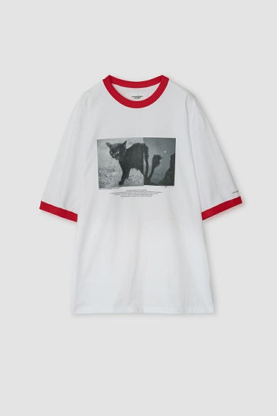 JANE SMITH(ジェーンスミス)NICOLA KLOOSTERMAN NINE LIVES RINGER T-SHIRT ニコラ・クルーストマン ナインライブス リンガーTシャツ 25SCT-#618SR